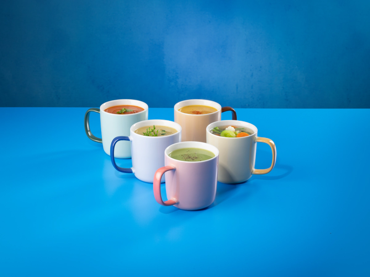 Reclamefotografie van soep voor Albert Heijn België